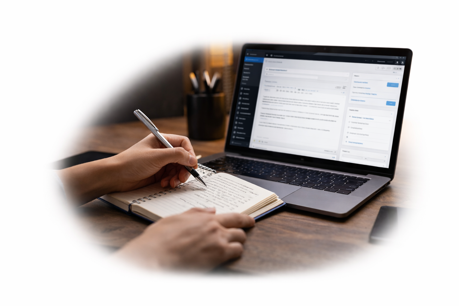 travail sur wordpress et prise de notes